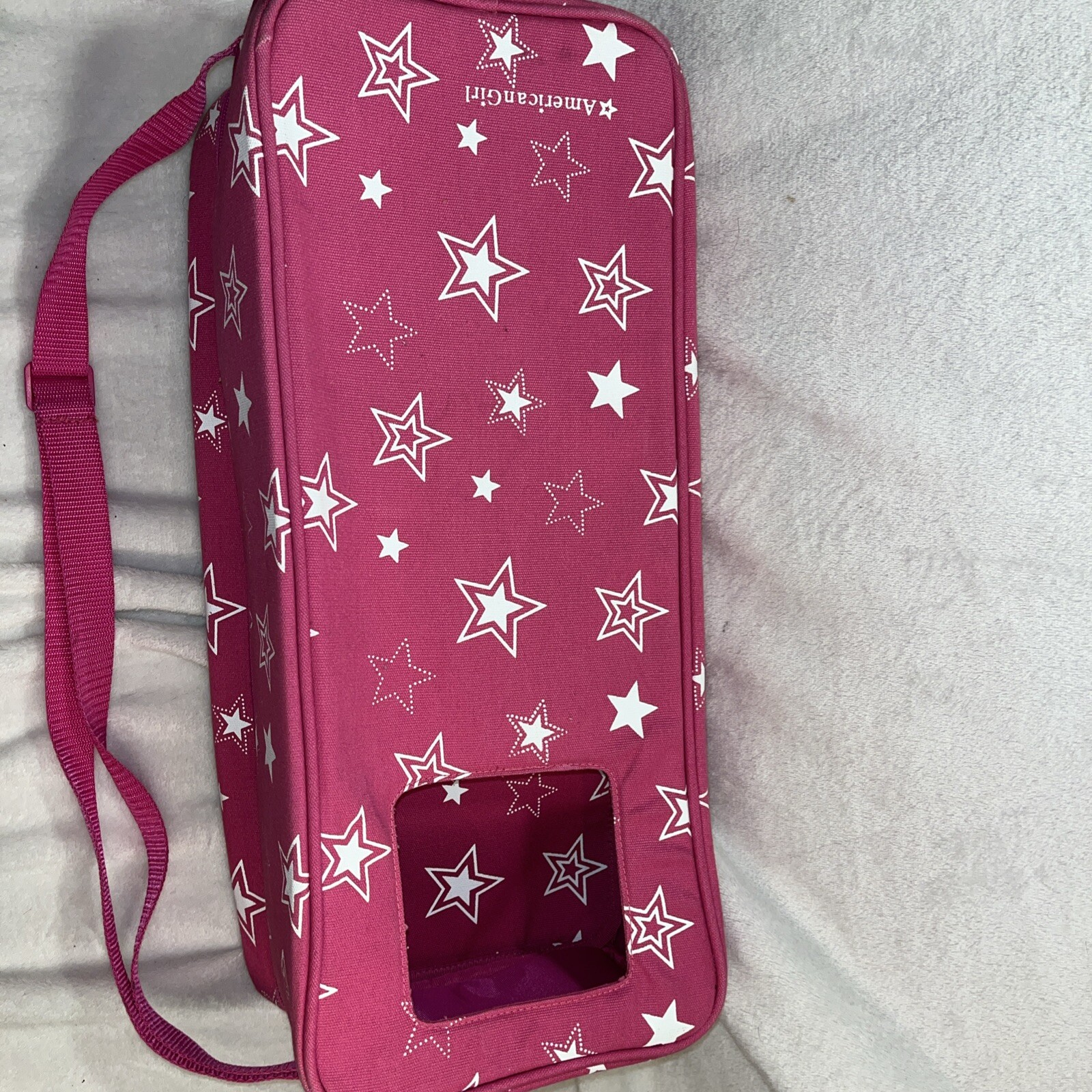 AMERICAN GIRL Doll Carrier Pink Star Travel Tote Carrying Case Retired lot Of 2