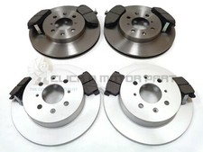 NUEVO JUEGO DE 4 CLAVOS DE DISCOS Y PASTILLAS DE FRENO DELANTEROS Y TRASEROS HONDA CIVIC 1.4 2001-2006