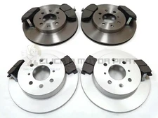 for HONDA CIVIC 1.4 2001-2006 FRONT & REAR BRAKE DISCS AND PADS NEW SET 4 STUD