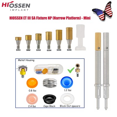 Dental Locator Overdenture Abutment For Hiossen/Osstem/Dio 3.7 GH 1-6mm Standard