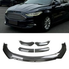 For Ford Mondeo 2013-2022 Carbon Fiber ABS Front Bumper Lip Spoiler Splitter UK