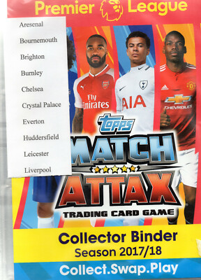 Match Attax 2017-2018 Teams A bis L einzelne Sammelkarten  