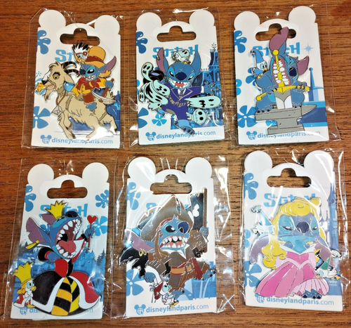 Lilo and Stitch Duckling in disguise Dlp 2022 Disney Land Paris 6 Pins - Picture 2 of 9