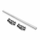18" Chrome Steel Shaft w/ 3/4" DD x 3/4" DD& 13/16" 36 Spline Universal Joints