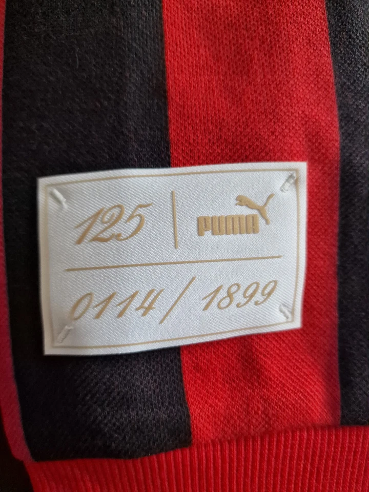 Camisa Jersey Puma Milán 125 Aniversario - Tamaño M + Bolsa - Edición Limitada - Imagen 3 de 4