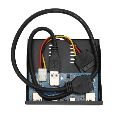 USB 3.2 Front Panel Hub USB3.2 TYPE C Floppy Drive Bay Panel 6 Ports Fit - Picture 10 of 22