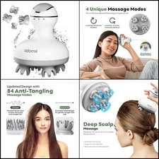 Masajeador eléctrico el cuero cabelludo con 84 puntos para mujeres y hombres y v