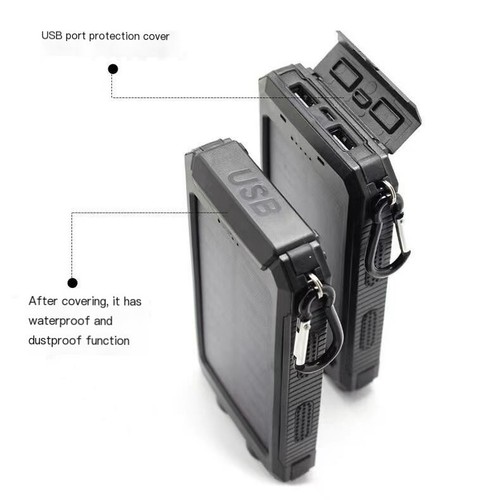 20,000mAh Waterproof Solar Charger with Dual USB Ports and LED Flashlight Perfec - 第 25/40 張圖片