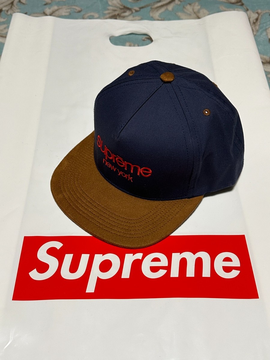 【レア】supreme Classic Logo Suede panel cap Supreme - Classic Logo Suede Visor 5 - Panel - ParkSIDER