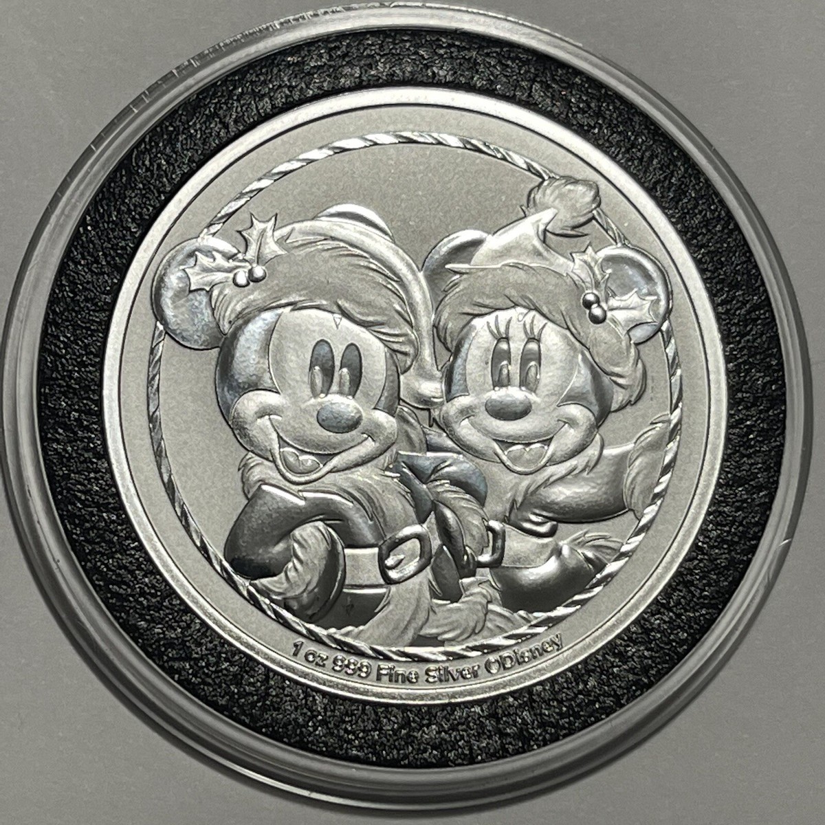 【Disney Cruise購入品】レア✨️✨️ ミッキーマウス2体 Mickey & Mini Mouse Merry Christmas Disney Coin 1 Troy Oz .999