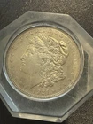 1921 (D) Morgan Silver Dollar 90% Silver Encapsulated in Resin