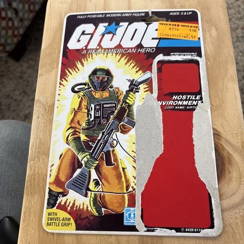 Vintage GI Joe ARAH Airtight Uncut Cardback File Card Great shape