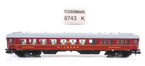 Fleischmann N 8743 K Speisewagen "Mitropa" DRG - ZYAO/2340 | Zustand: Gebraucht