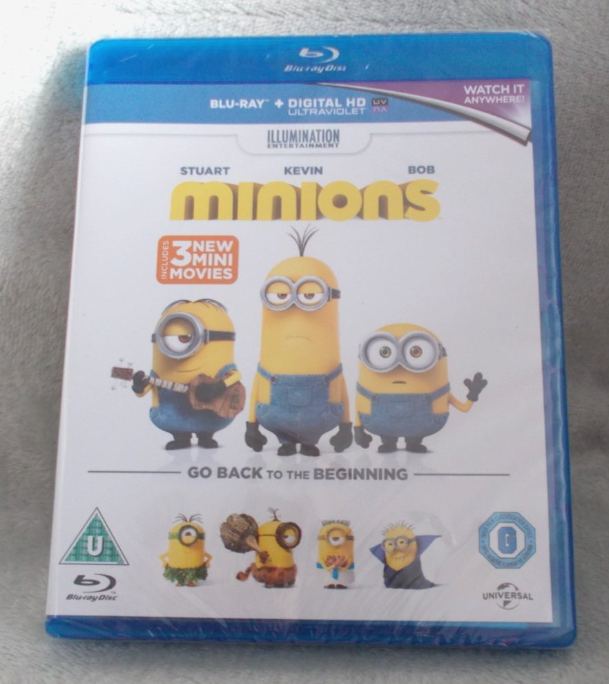Minions + 3 Mini Movies (Blu-Ray, 2015) NEW & SEALED