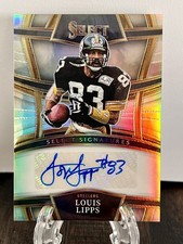 2022 Panini Select - Select Signatures Louis Lipps #SSP-LOL Silver Prizm Auto