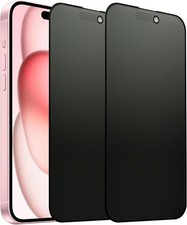 2PCS Anti-Spy Matte Screen Protector for iPhone 15  iPhone 16 6.1 Inch Privacy