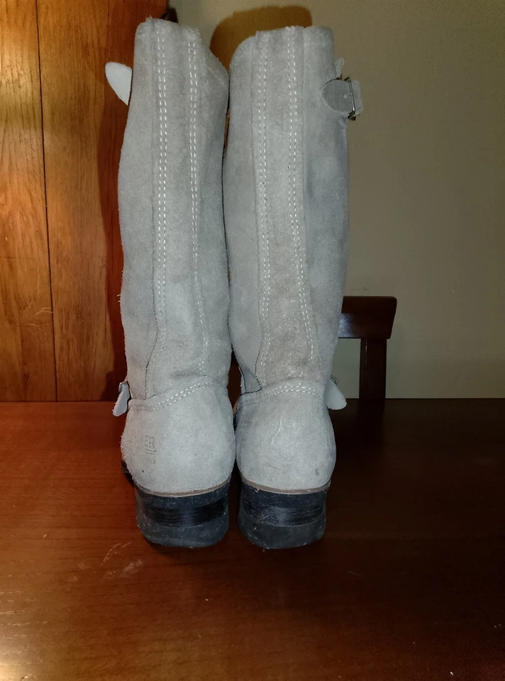 ORIGINAL VINTAGE EARLY 90's WALKER ENGINEER BOOTS Size 7 - Immagine 4 di 4