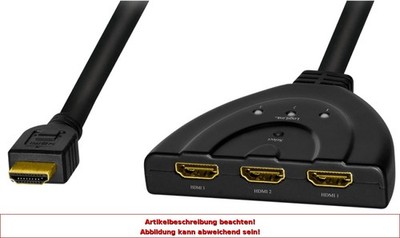 LogiLink 4K HDMI Splitter/Switch, bidirekt, Pigtail, schwarz