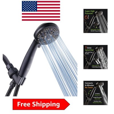 Deluxe High Pressure 2.5 GPM Handheld Shower with Easy Tool-Free Installation