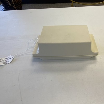 Tupperware Beige Plastic Rectangle Covered Butter Dish Vintage Retro Lid