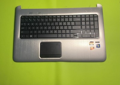 HP Pavilion DV7-6000 Palmrest Touchpad Keyboard Assembly Silver