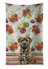 Brindle Boerboel Vegetables Kitchen Towel WDK8120KTWL