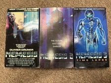 Nemesis 1 2 3 Time Lapse VHS Lot Sci-Fi Cyborg Action Movie Mutant Creature
