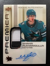 24-25 Premier Hockey Acetate Rookie Auto Patch AR-MU Shakir Mukhamadullin #/249