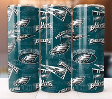 Philadelphia Eagles Football Tumbler 20oz Cup Mug Bottles Flask Thermos