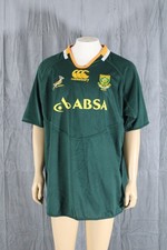 Team South Africa Rugby Jersey  - 2007 Home Jersey by Canterbury - Mens 3XL