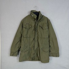 Vintage US Military M-65 Field Jacket Mens Small Long Sateen OG-107 Army Coat 68