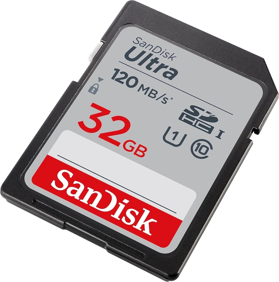 SanDisk Ultra Memory Card up to 120MB/sec Class 10 UHS-I V10 32 GB (Pack of 3)  - Image 2 of 3