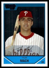 Tyler Mach 2007 Bowman Draft Picks & Prospects #BDPP4 Phillies MLB READ