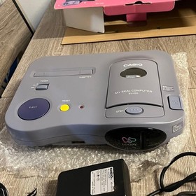 CASIO LOOPY SV-100 Game Console Complete Set Gray Tested Used Good Condition