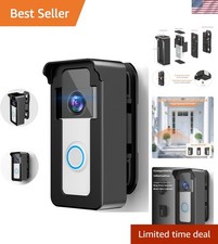 Compact Adjustable Video Doorbell Mount for Enhanced Security - Fits Ring/Blink