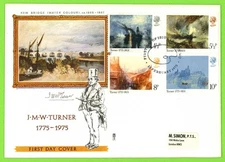 G.B. 1975 Turner set Philart First Day Cover, London WC