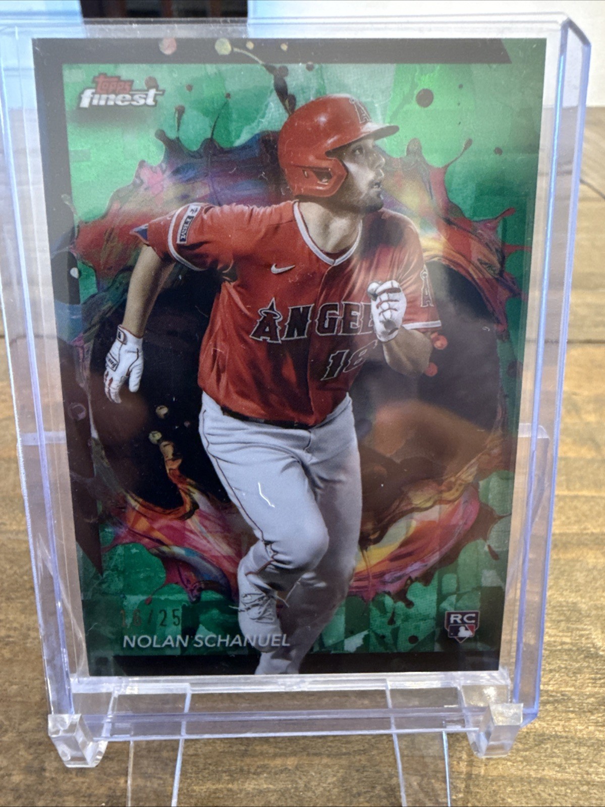 2024 Topps Finest - Rare Nolan Schanuel #271 Green Refractor /25 (RC)