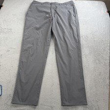 Lululemon ABC Slim Fit Commission Warpstreme Pants 38x32 Gray Stretch Casual