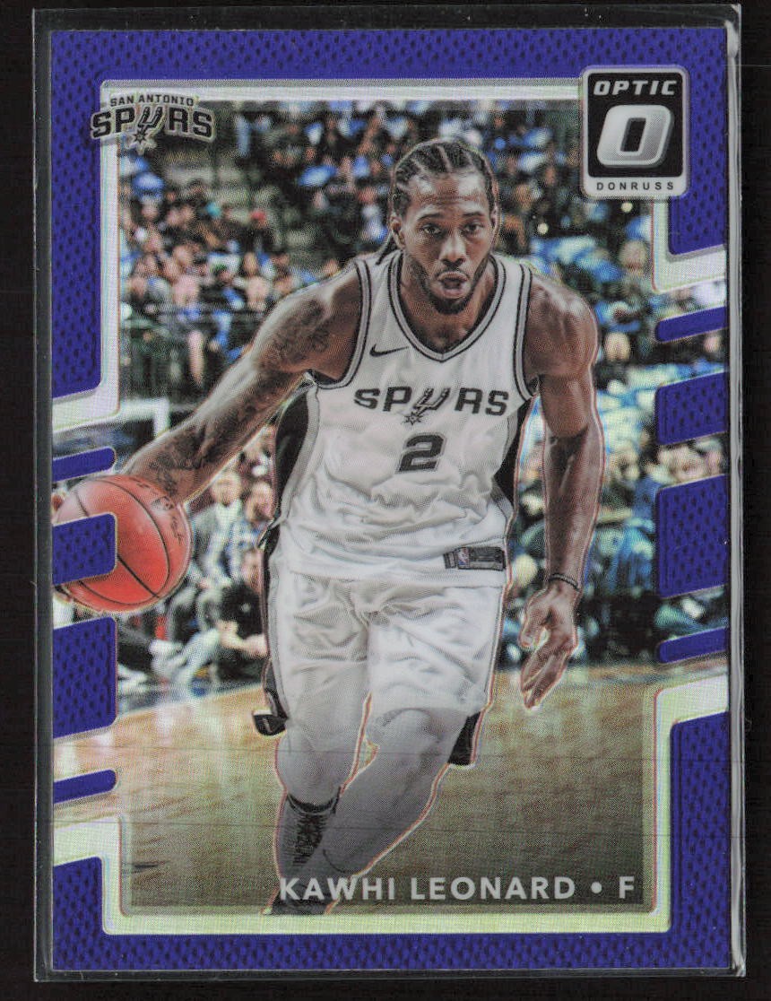 Kawhi Leonard 2017-18 Donruss Optic #134 Purple San Antonio Spurs