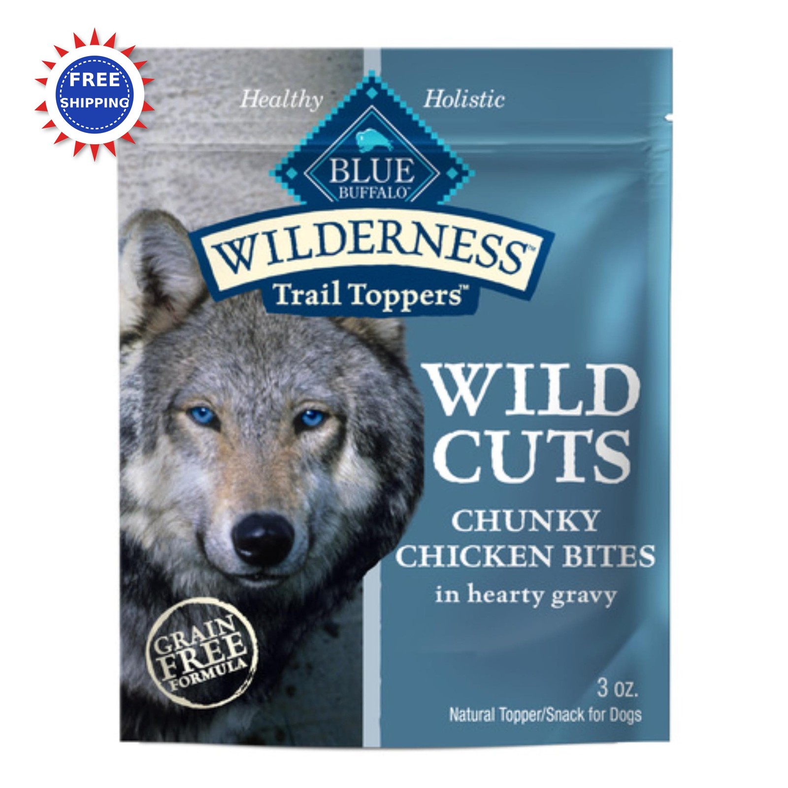 Blue Buffalo Wilderness Trail Toppers Wild Cuts Natural High Protein Dog Wet