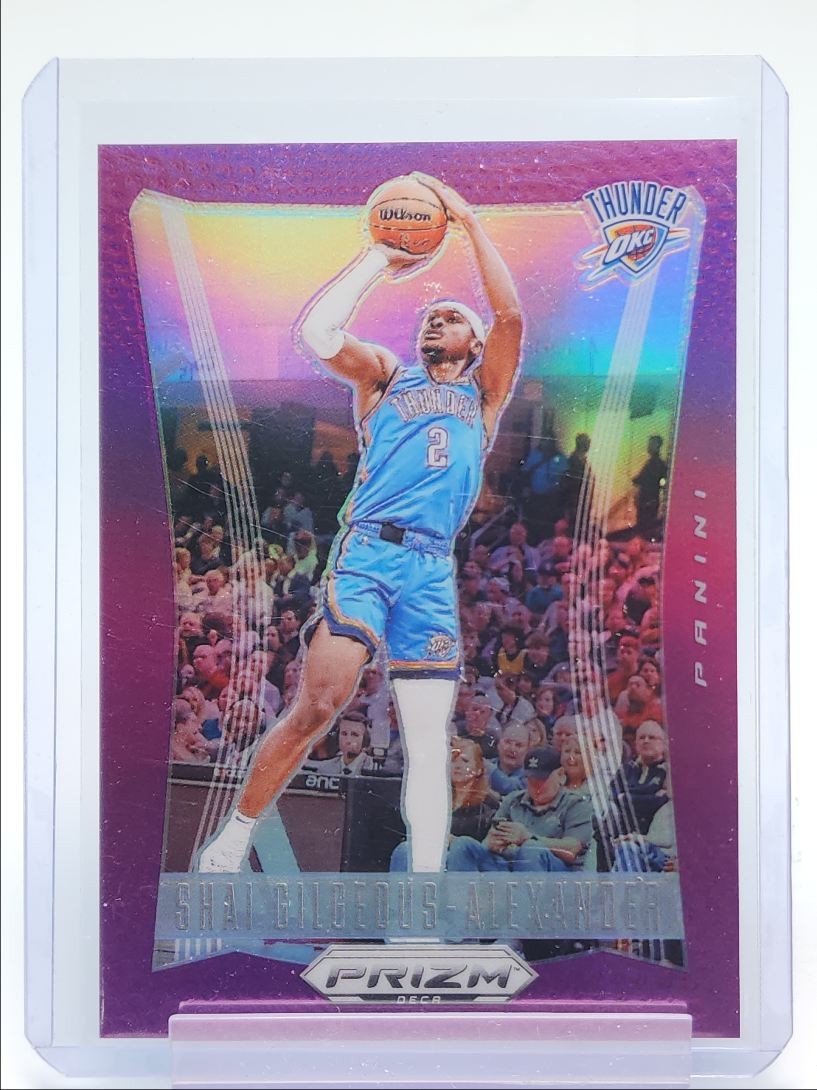 SHAI GILGEOUS-ALEXANDER 2023-24 PANINI PRIZM DECA PURPLE THUNDER /99 Q5700