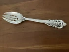 WALLACE GRAND BAROQUE STERLING SILVER PIERCED TABLE SERVING SPOON 8.75 INCHES