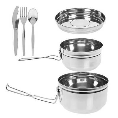 6 Pc Stainless Steel Tiffin Cook Set Summit Camping / Outdoor Eating