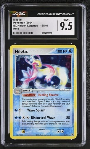 CGC 9.5 Mint - Pokemon Card - EX Hidden Legends 12/101 - Milotic Holo