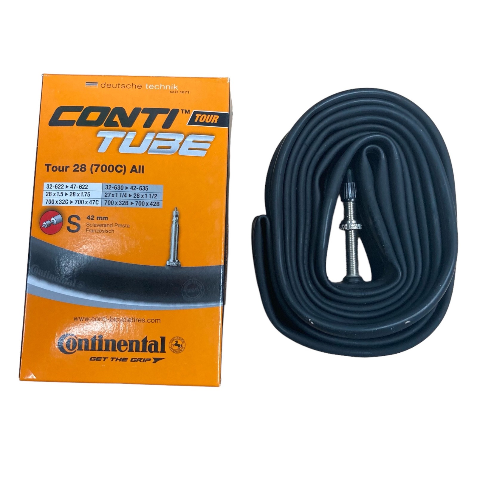 700c Inner Tube Continental Tour 700x32-47c 42mm Presta Valve - Image 7