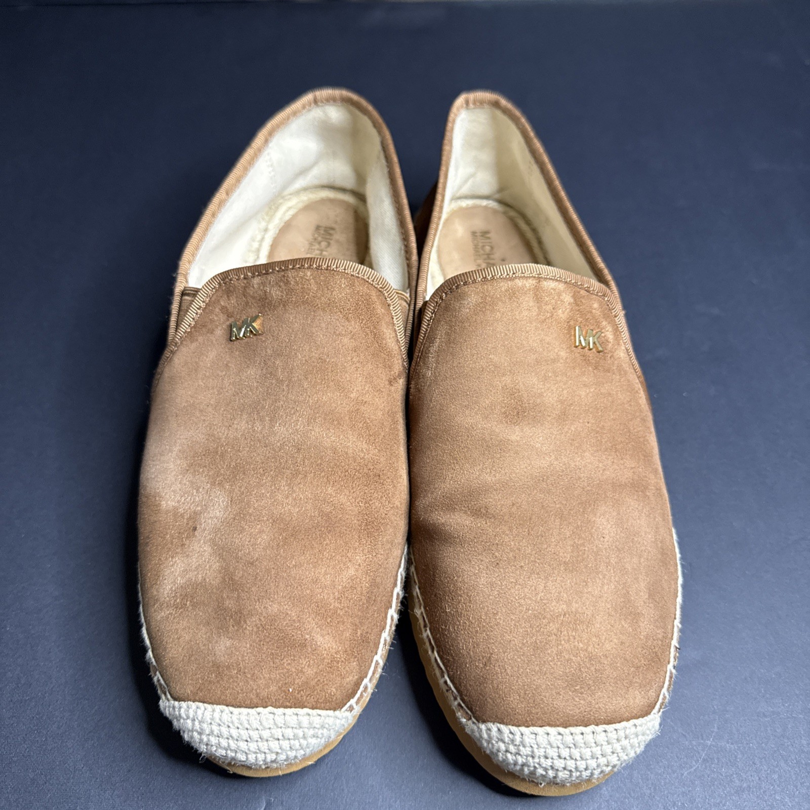 MICHAEL KORS Hastings Suede Shoes Women's 8M Leather Suede Slip On Designer