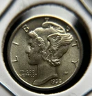 1938-P BEAUTIFUL MS/BU Mercury Dime — 90% Silver
