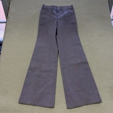 Wrangler Women  s 1970s Light Purple Western Heathered Bell Bottom Flare Pants 30