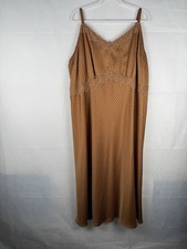 Torrid Tea Length Woven Jacquard Lace Trim Cami Dress Copper Torrid 4