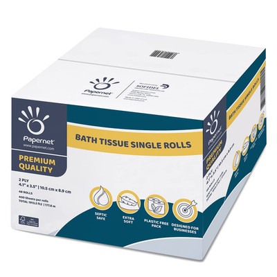 Papernet Toilet Tissue 48 Single Rolls 400 Premium Quality Sheets Per Roll